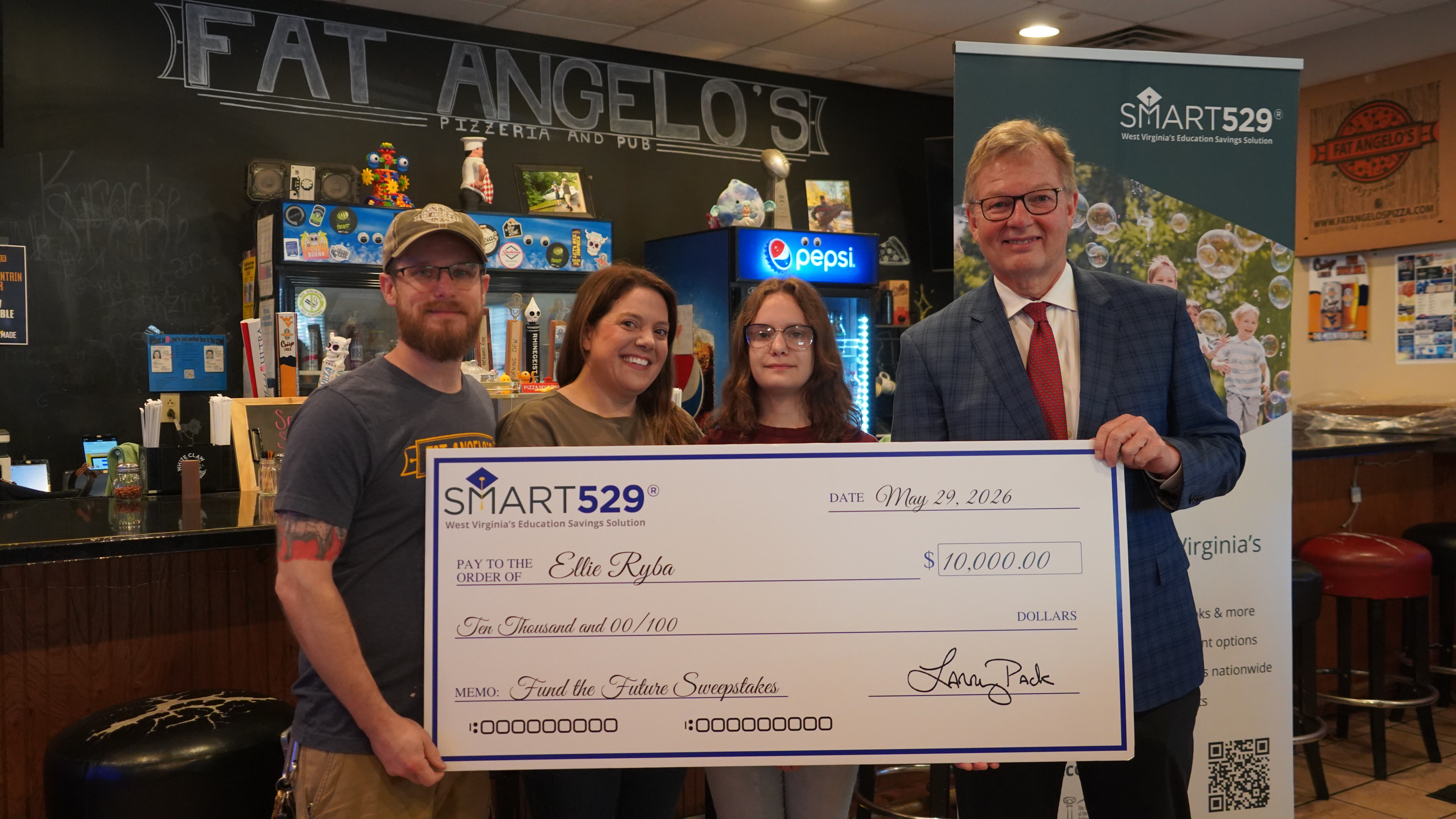 Treasurer Pack Announces Monongalia County Student as SMART529 “Fund the Future” $10,000 Sweepstakes Winner
