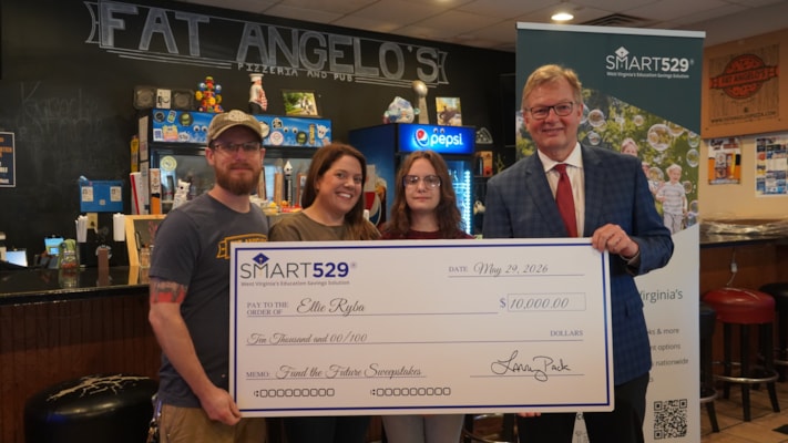 Treasurer Pack Announces Monongalia County Student as SMART529 “Fund the Future” $10,000 Sweepstakes Winner