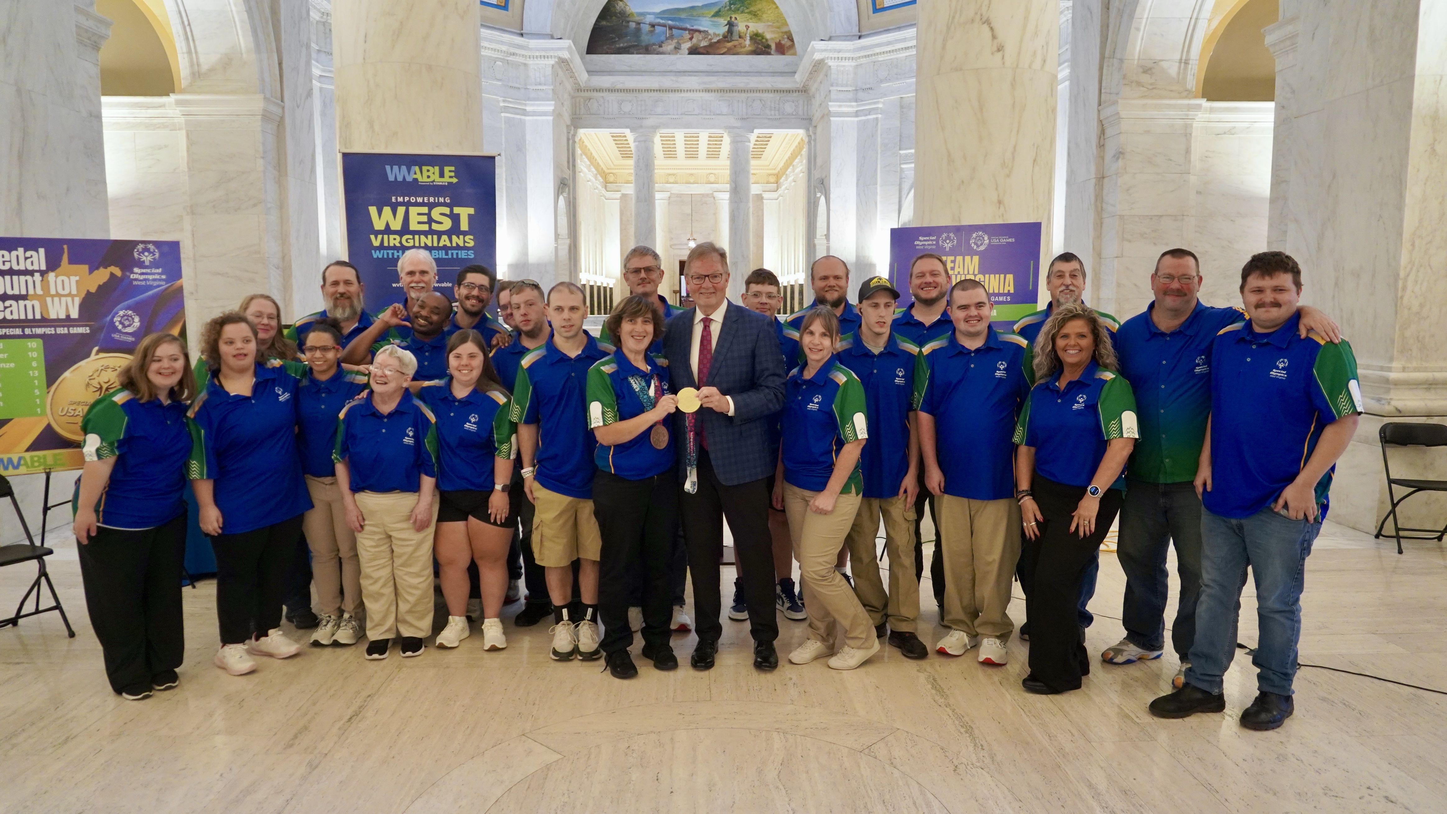 Treasurer Pack Honors Special Olympics West Virginia Athletes During Recognition Ceremony at State Capitol