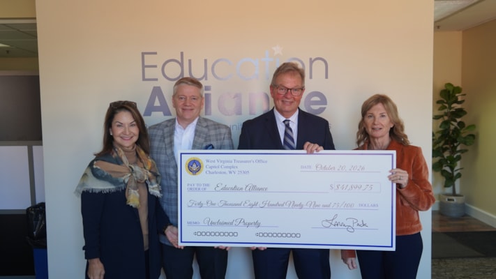 Treasurer Pack Returns Nearly $42,000 in Unclaimed Property Funds to Education Alliance