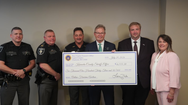 Treasurer Pack Returns More Than $6,000 to Kanawha County Sheriff’s Office from June Online Firearms Auction