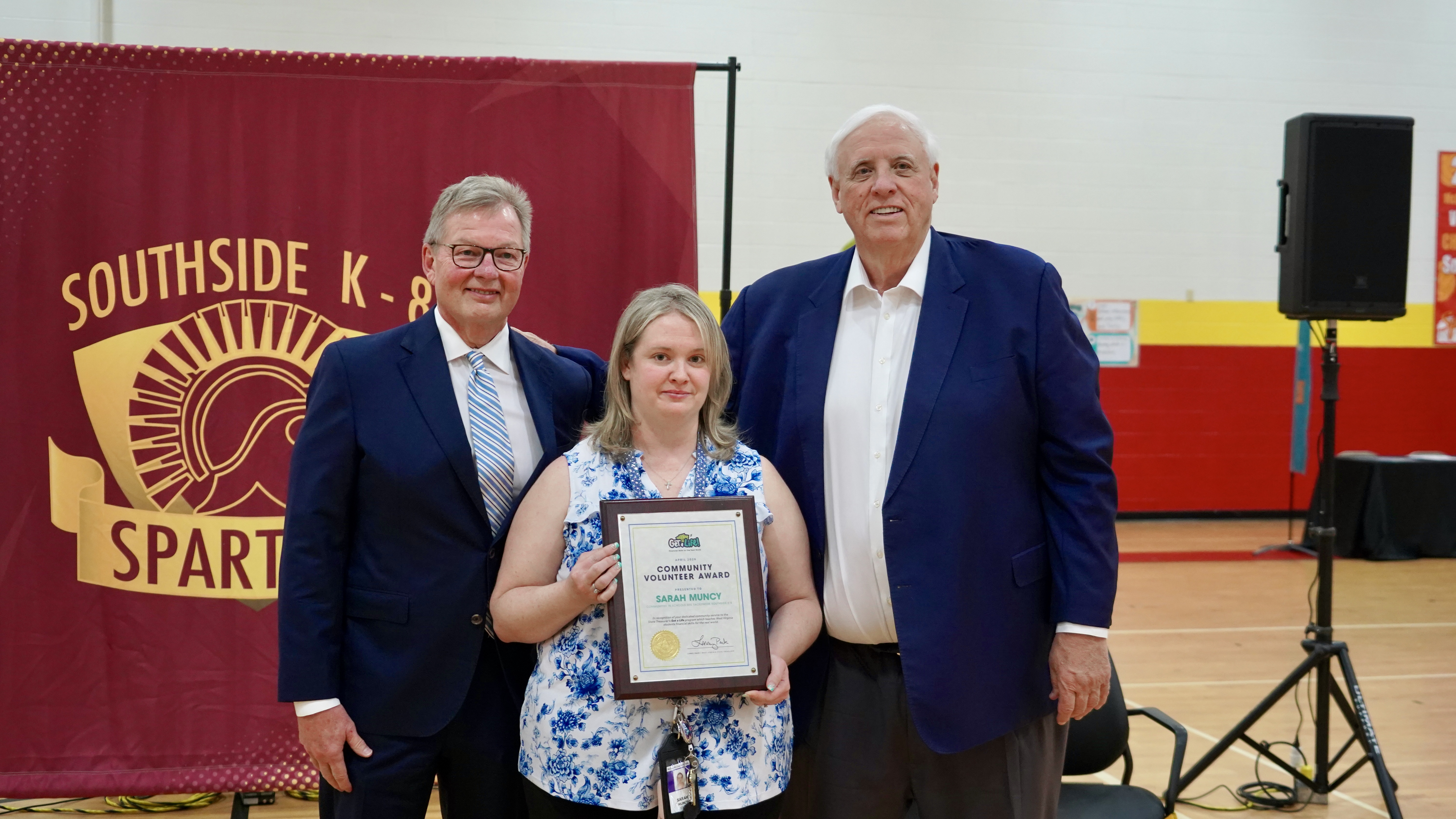 Treasurer Pack, Senator Justice Kick Off National Financial Literacy Month, Present “Get a Life” Community Volunteer Award in McDowell County