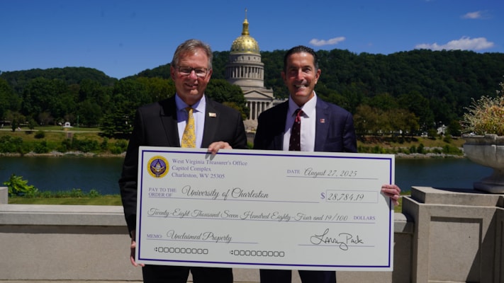 Treasurer Pack Returns More Than $20,000 in Unclaimed Property Funds to the University of Charleston
