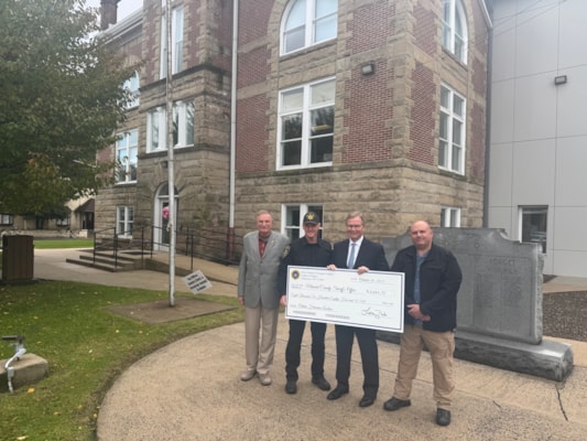 Treasurer Pack Presents More Than $26,000 in Unclaimed Property to Mineral County Sheriff, Board of Education, Fort Ashby Volunteer Fire Department