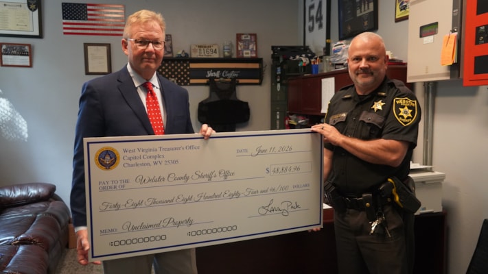 Treasurer Pack Returns More Than $48,000 in Unclaimed Property Funds to Webster County Sheriff’s Office