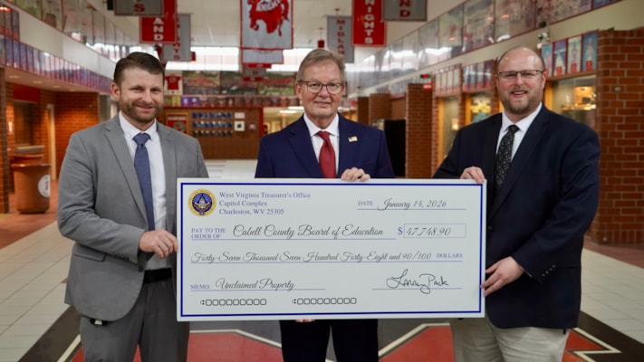 Treasurer Pack Returns Nearly $54,000 in Unclaimed Property Funds to Wayne County Commission and Cabell County Board of Education